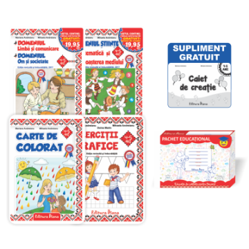 Pachet 2017 B5 4-5 ANI (SET+Carte de colorat+CREIONEL+CUTIE)
