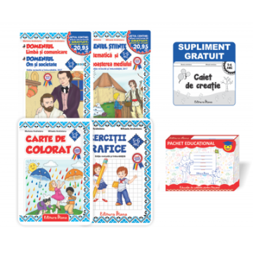 Pachet 2017 B5 5-6 ANI (SET+Carte de colorat+CREIONEL+CUTIE)