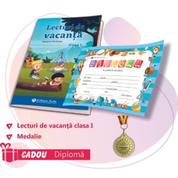 PACHET 2 PREMIERE CLASA I - LECTURI DE VACANTA + MEDALIE (DIPLOMA CADOU)