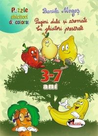 Pagini dulci si aromate/ Cu ghicitori si presarate(puzzle;planse de colorat;cadou creioane colorate) (Aramis)