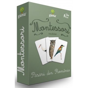  Pasari din Romania- CARTI DE JOC MONTESSORI (Gama)
