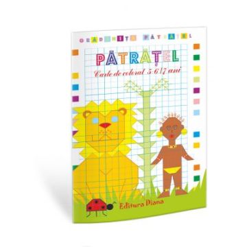 Patratel - carte de colorat, 5-6 ani (Diana)