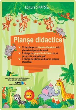 Planșe didactice - Literele alfabetului, grupurile de sunete (Sinapsis)