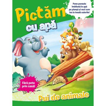Pictam cu apa. Pui de animale (Litera)
