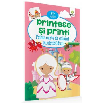 Printese si printi- PRIMA CARTE DE COLORAT CU ABTIBILDURI (GAMA)
