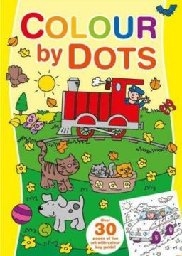 CoColour By Dots, Carte de colorat cu activitatil (Galben) (2707/CDCB1-4)