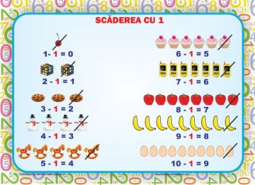 Set 8 planse. Scaderea 0-10 (Ars Libri)