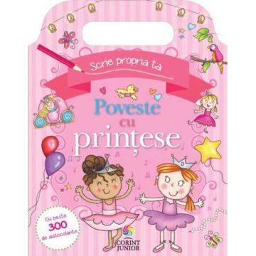 SCRIE PROPRIA TA POVESTE CU PRINTESE CU PESTE 300 DE AUTOCOLANTE