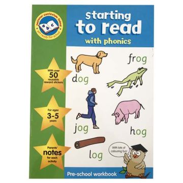 Reading-Key Stage Sticker Work Books, Caiet de activitati cu autocolante, Citirea (3-5 ani) (375/KSWB1-1)