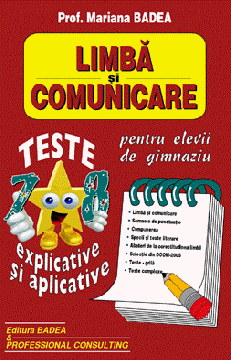 Teste explicative si aplicative  • clasele VII-VIII (Badea)