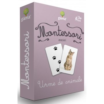 Urme de animale- CARTI DE JOC MONTESSORI (Gama)