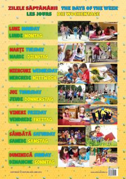 Plansa Zilele Saptamanii (Ars Libri)